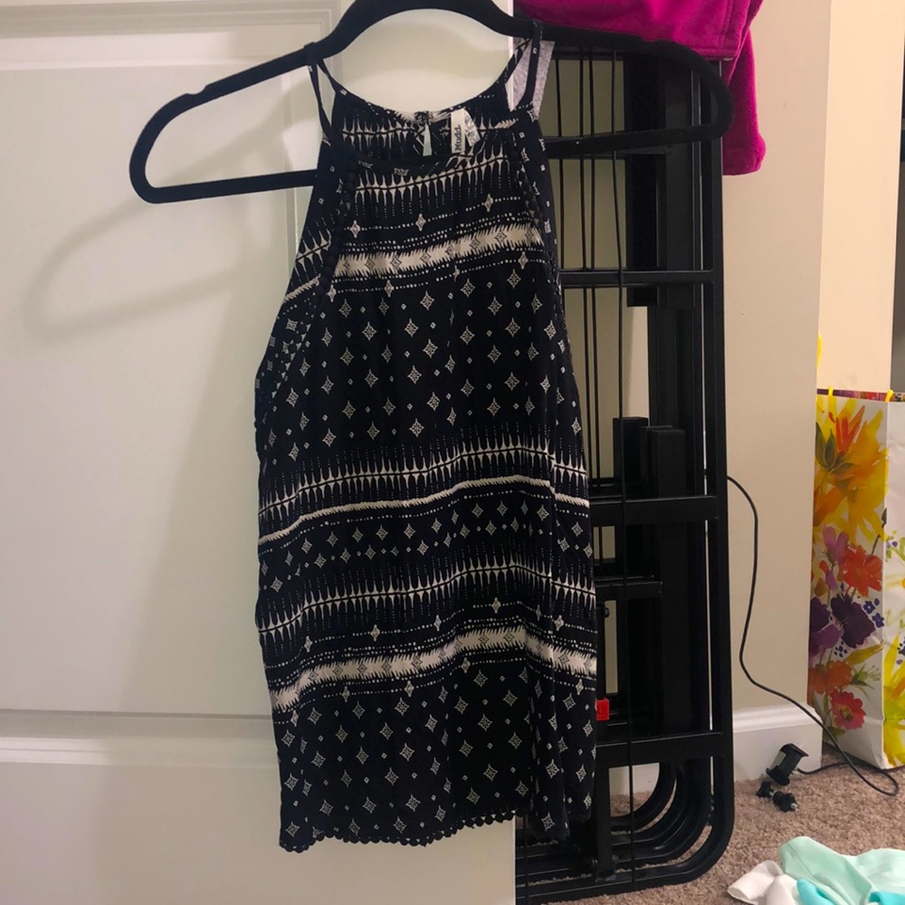 Mudd high neck tank blouse